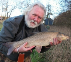 Bailiff Peter Tuke with a 6lb 14oz Barbel from the Avon 26TH Jan 2016.